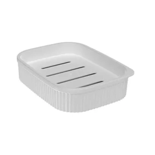 Saboneteira classic friso branca plasutil