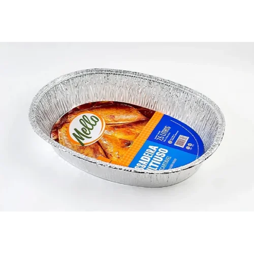2forma de aluminio assadeira oval multiuso 4000ml mello