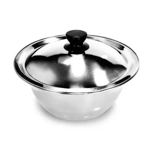 Saladeira inox c/ Tampa 24cm Kehome