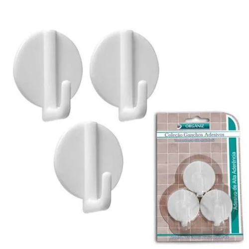 Kit Ganchos Adesivo c/3 Kehome