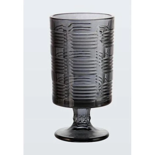 Vaso Decorativo de Vidro Titanio (Cinza) Kehome