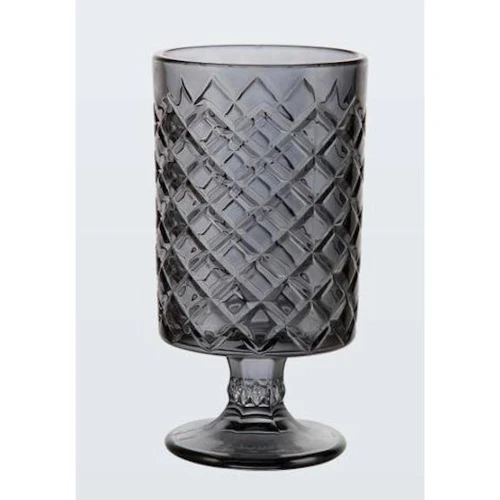 Vaso Decorativo de Vidro Topazio (Cinza) Kehome