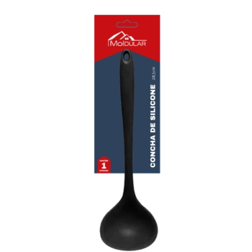 CONCHA DE SILICONE PRETA 28,5X8,5CM moldular