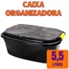 Caixa Organizadora 5,5l preta formplast