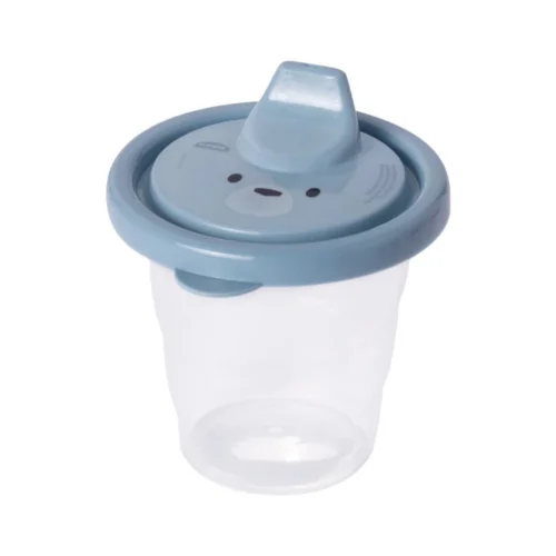 Copo c/ Tampa Bico 200 ml (Azul) Plasutil