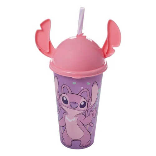 Copo Lúdico 500ml Angel C/ Canudo Plasutil