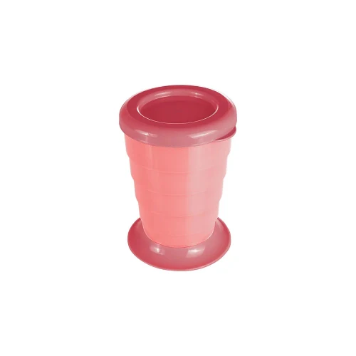 Copo Retrátil 330ml (Rosa) Plasutil