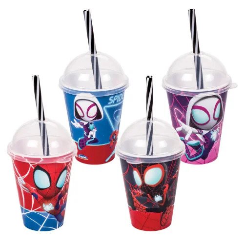 Copo Shake 280ml Aranha Verso Plasutil