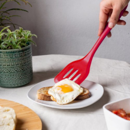 Espátula Vazada Em Silicone Kehome