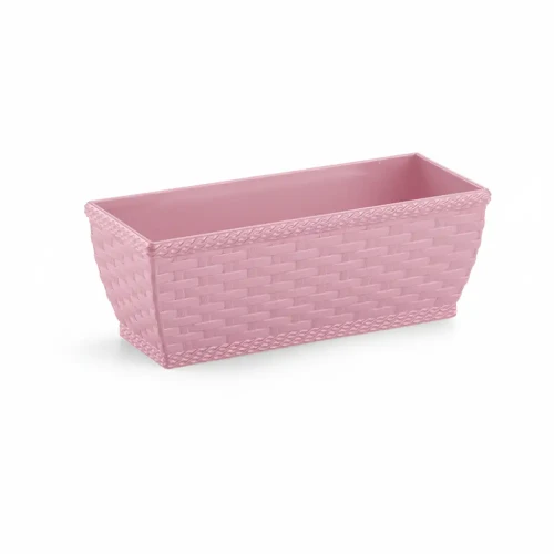 Floreira Mini Rattan (Rosa) Injeplastec