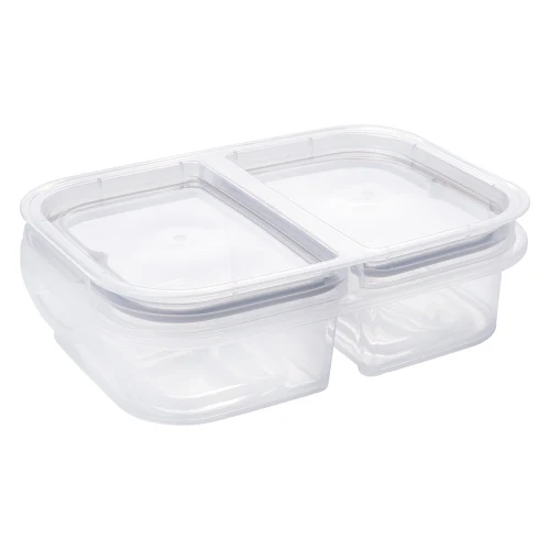 Pote Marmita 2 Divisórias Hermética 500 ml Plástico Plasútil