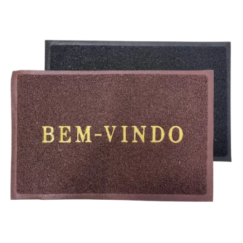 TAPETE EMBORRACHADO BEM VINDO CORES 38X58CM moldular