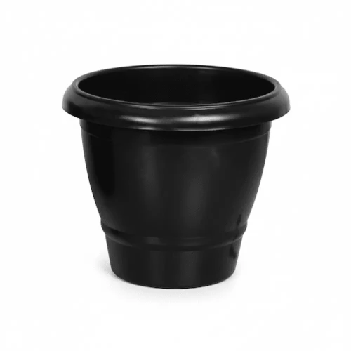 Vaso Redondo Médio 14,5L (Preto) Plasnew