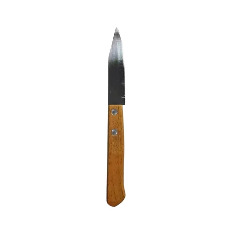 Faca Inox p/ Frutas cabo madeira Kehome