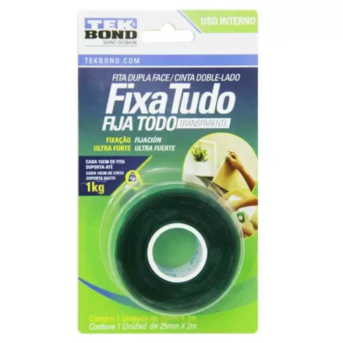 Fita Dupla Face Transparente TekBond