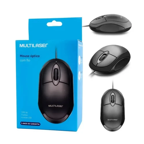 Mouse c/fio MF100 Multilaser