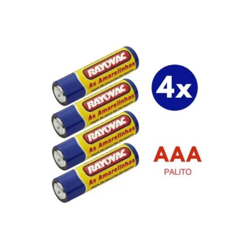 Pilha Comum AAA C/4 Rayovac