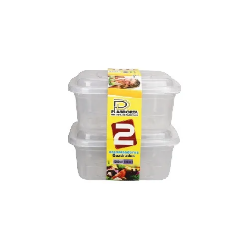 Pote 2 quadrados g transp plasdorta