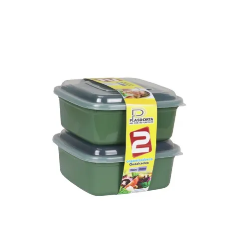 Pote 2 quadrados g verde plasdorta