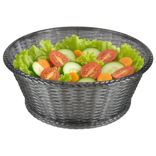 Saladeira/Fruteira Trançada Fumê Keita (galeria 1)