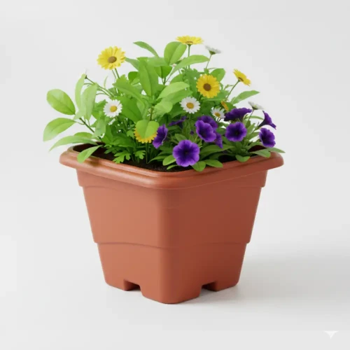 Vaso Quadrado 20L (Cerâmico) Formplast (galeria 1)