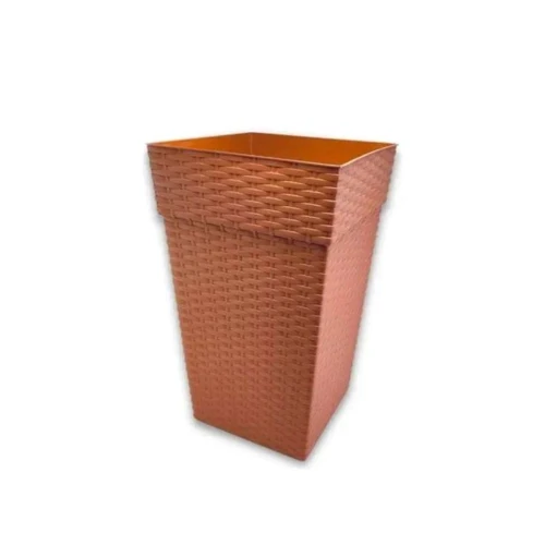 Vaso Coluna Rattan Pequeno 10L (Cerâmico) Plasnew