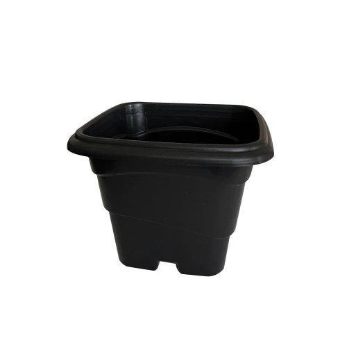 Vaso Quadrado 10L (Preto) Formplast