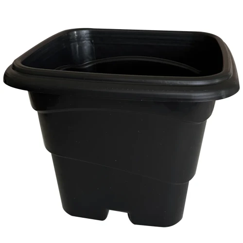 Vaso Quadrado 20L (Preto) Formplast