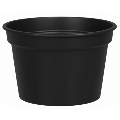 Vaso Redondo Pequeno 5,5L (Preto) Plasnew