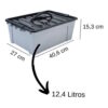 Caixa-Container-Organizadora-Multiuso-Trava-12-4lt-Plasnew_ex Caixa Container Organizadora Multiuso Trava 12 4lt Plasnew ex