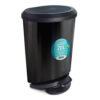 LIXEIRA COM PEDAL PRETA – 20 LITROS arqplast