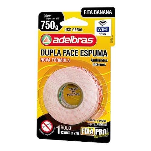 Fita Dupla Face 12×2 – Adelbras Fita Dupla Face 12×2 – Adelbras