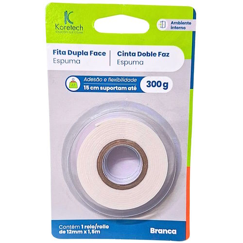 fita dupla face 12x1.5 koretech Fita dupla face 12x1.5 koretech