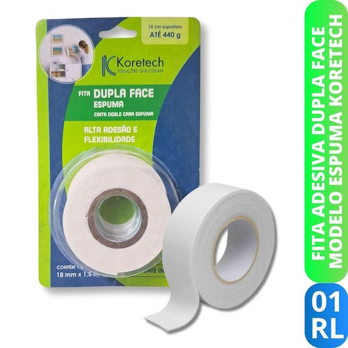 fita dupla face 18x1.5 koretech Fita dupla face 18x1.5 koretech